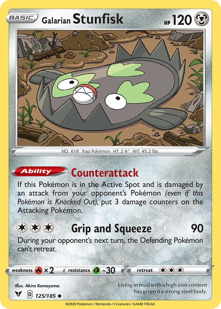 Galarian Stunfisk card front
