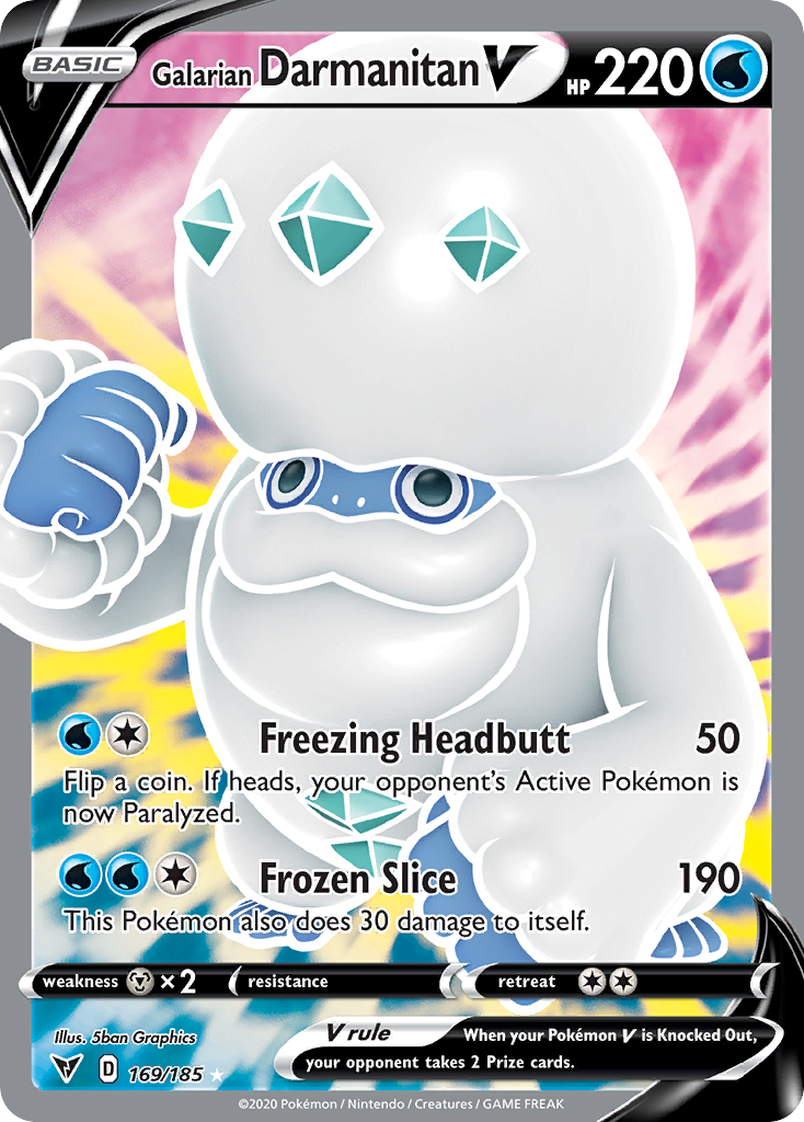 Galarian Darmanitan V card front