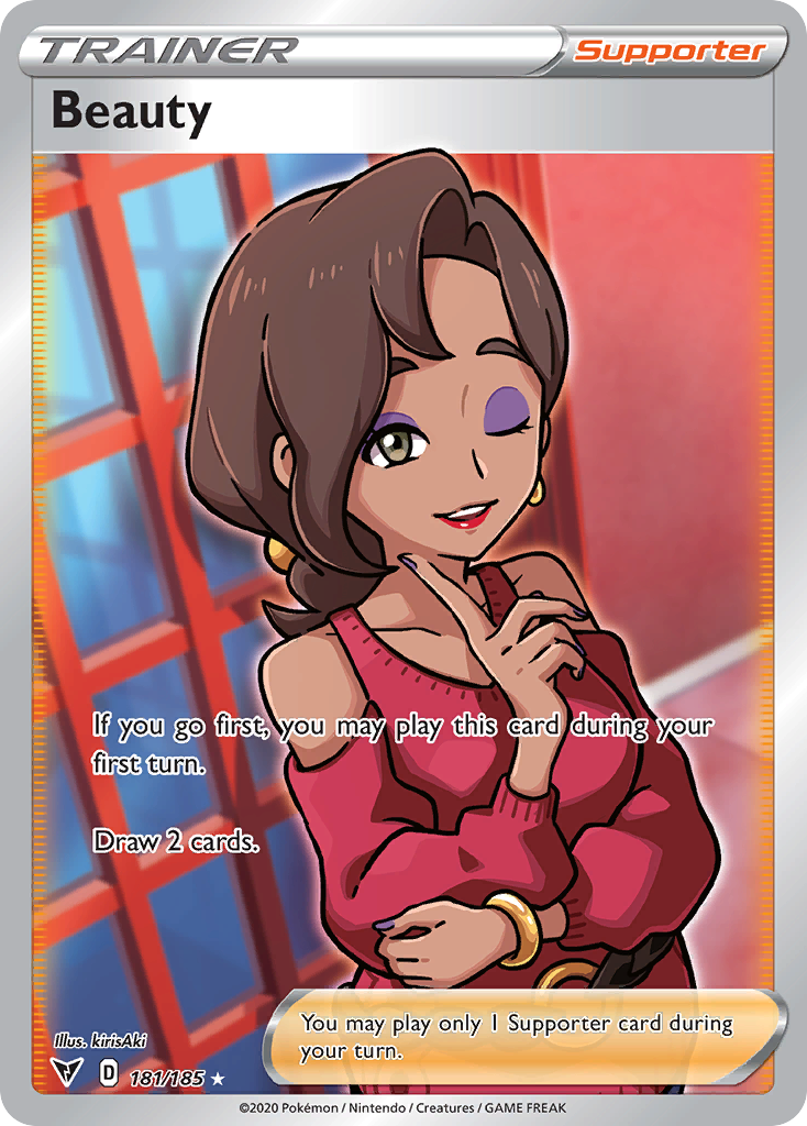 Beauty card front