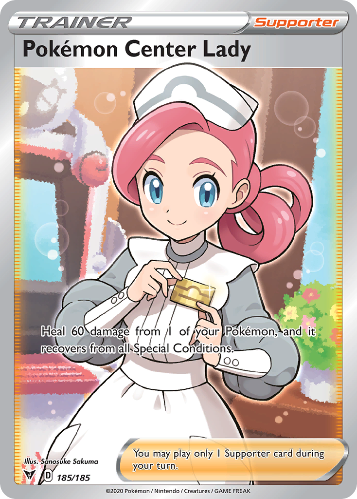 Pokémon Center Lady card front