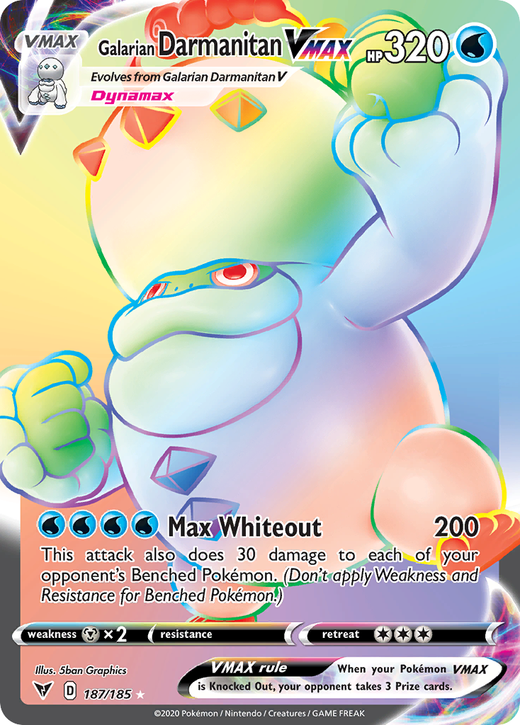 Galarian Darmanitan VMAX card front