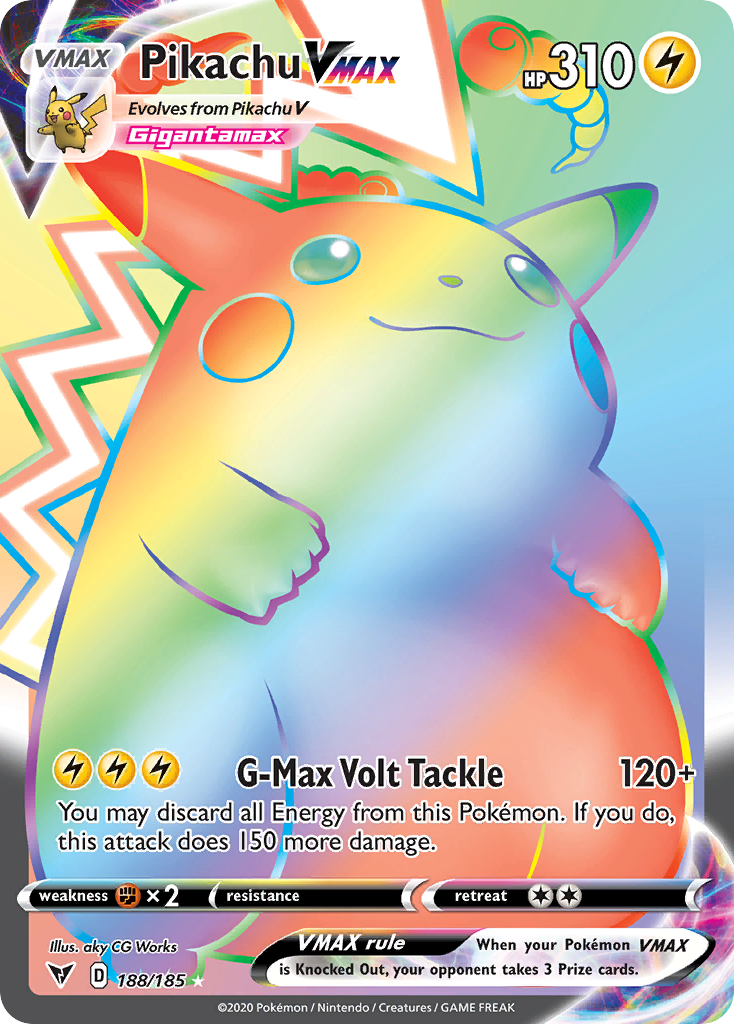Pikachu VMAX card front