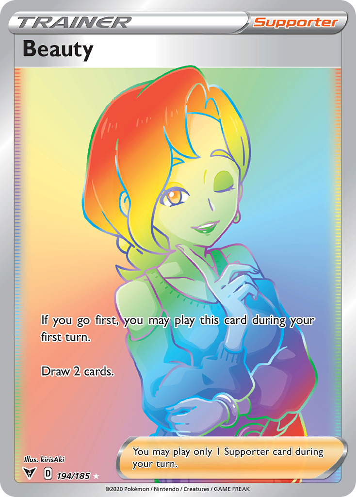 Beauty card front