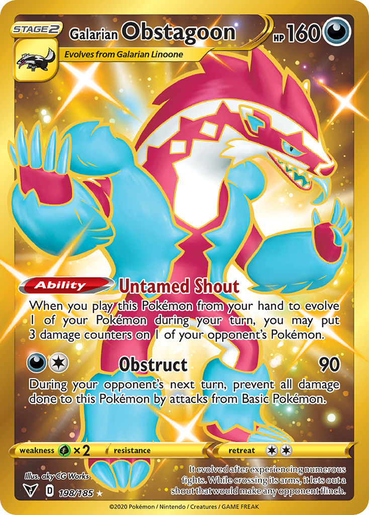 Galarian Obstagoon card front