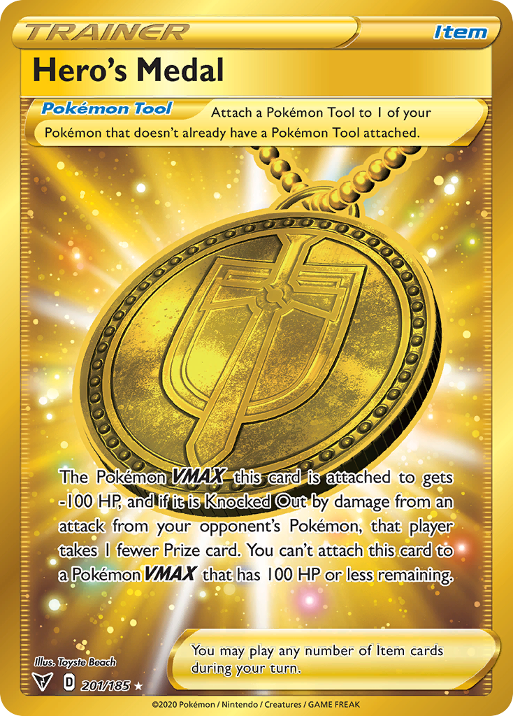 Hero's Medal card front