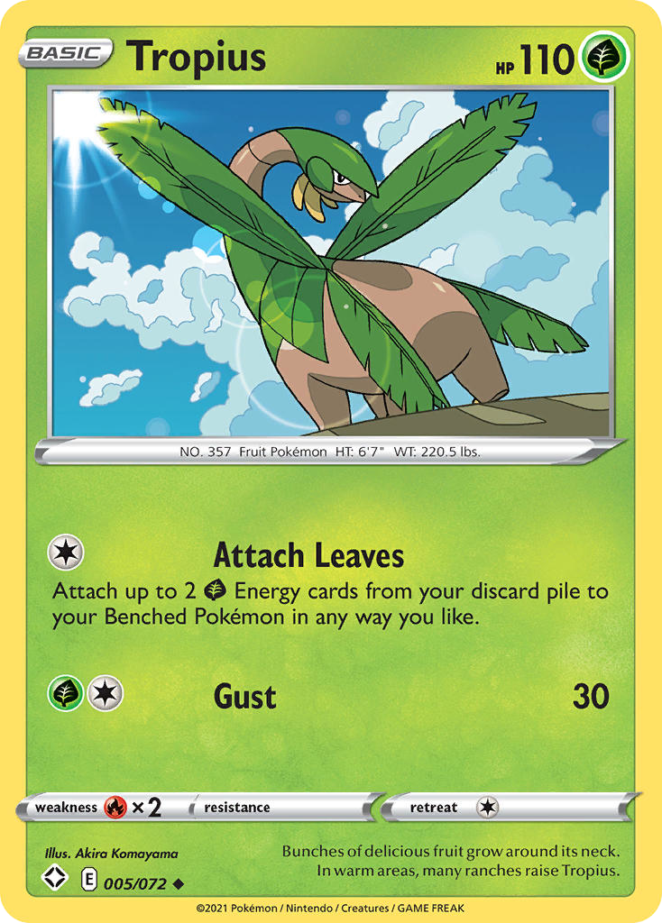 Tropius card front