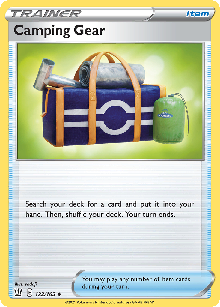 Camping Gear card front