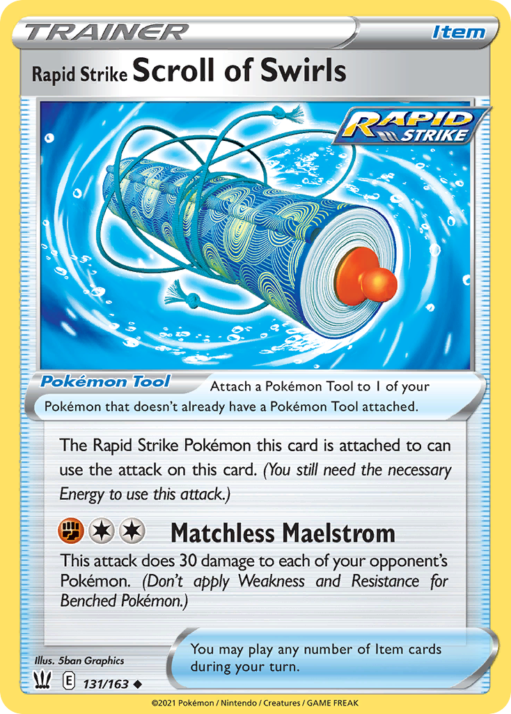 Rapid Strike Scroll of Swirls card front