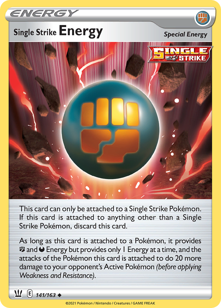 Single Strike Energy card front