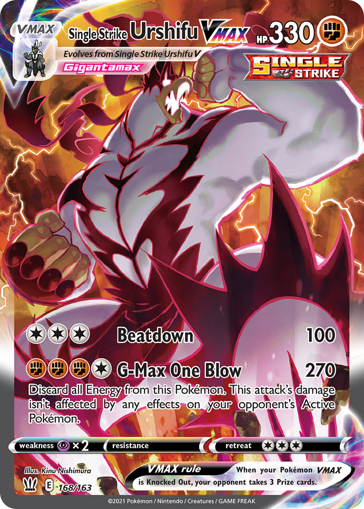 Single Strike Urshifu VMAX card front
