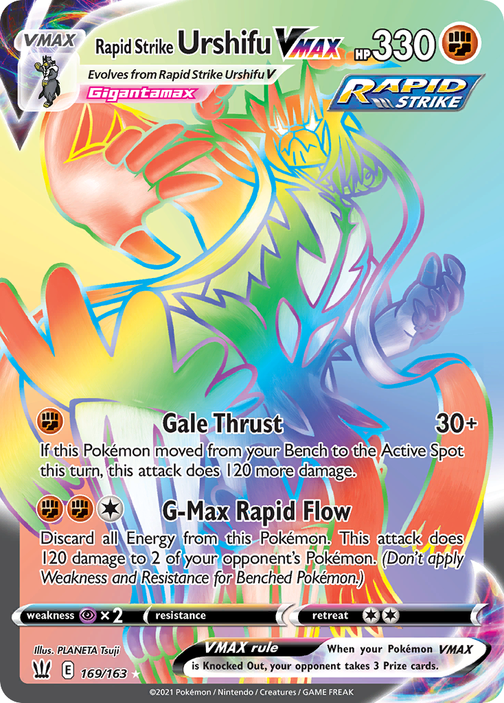 Rapid Strike Urshifu VMAX card front