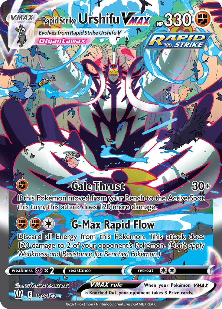 Rapid Strike Urshifu VMAX card front