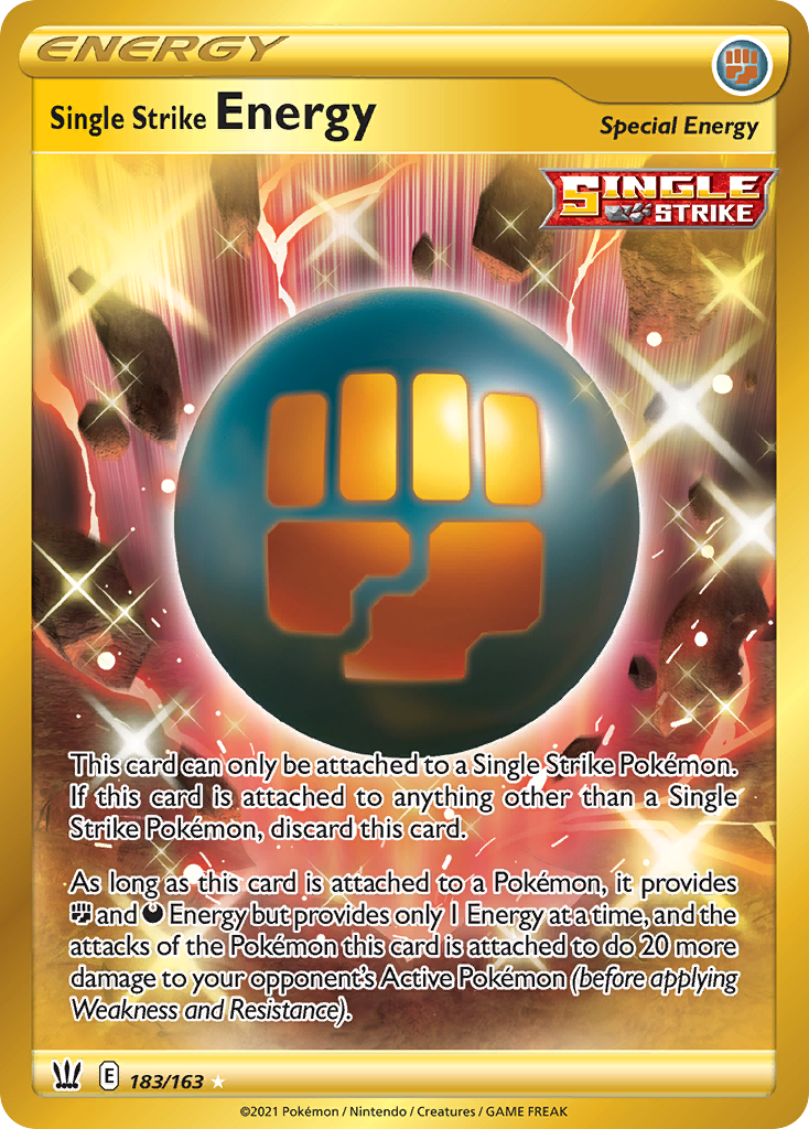 Single Strike Energy card front