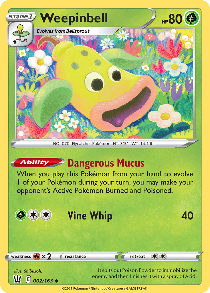 Weepinbell card front