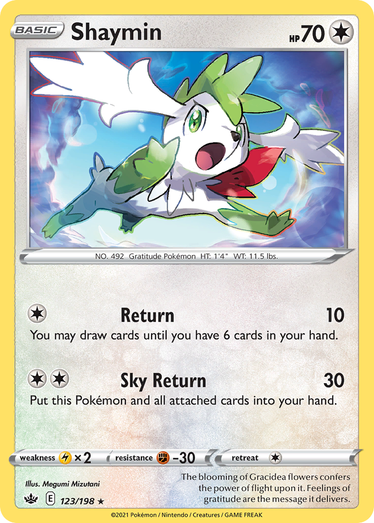 Shaymin card front