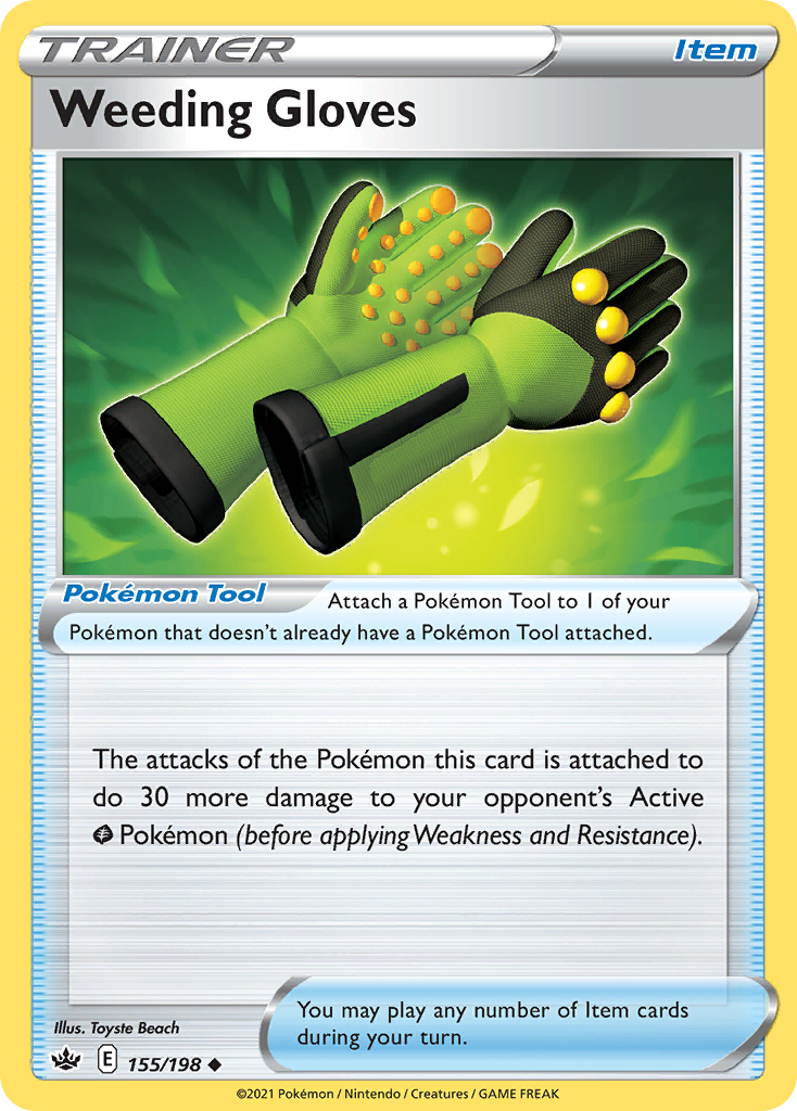 Weeding Gloves card front