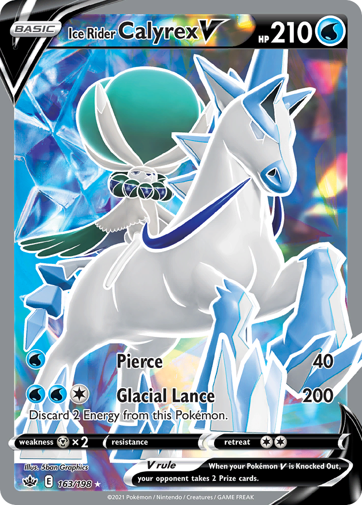 Ice Rider Calyrex V card front