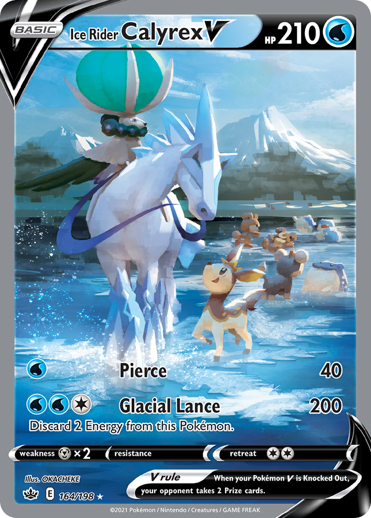 Ice Rider Calyrex V card front