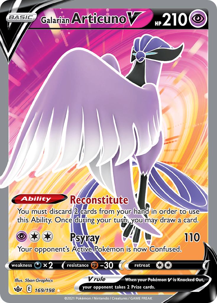 Galarian Articuno V card front