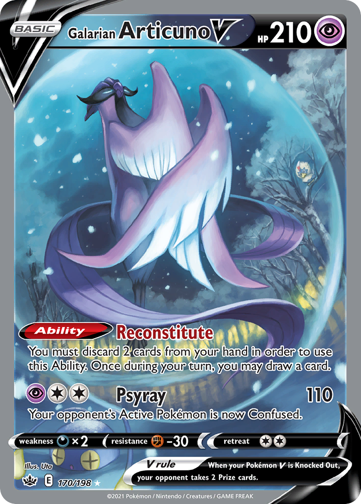Galarian Articuno V card front