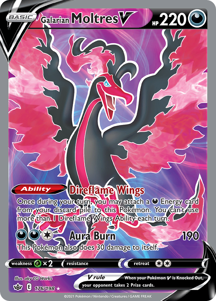 Galarian Moltres V card front
