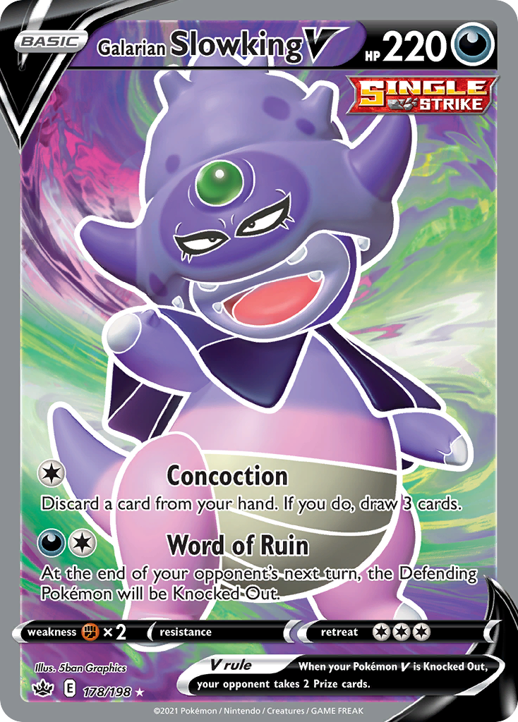 Galarian Slowking V card front