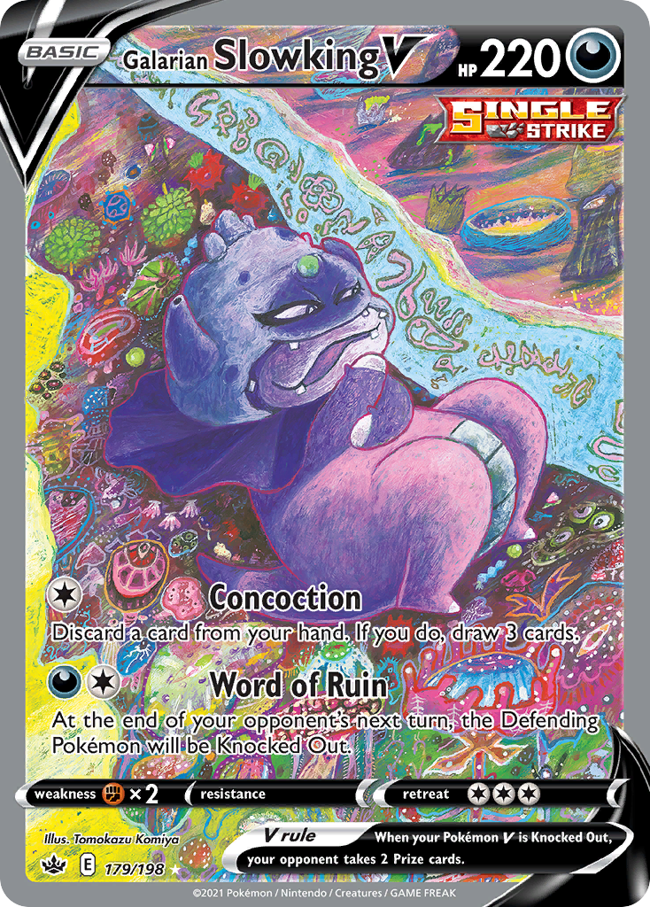 Galarian Slowking V card front