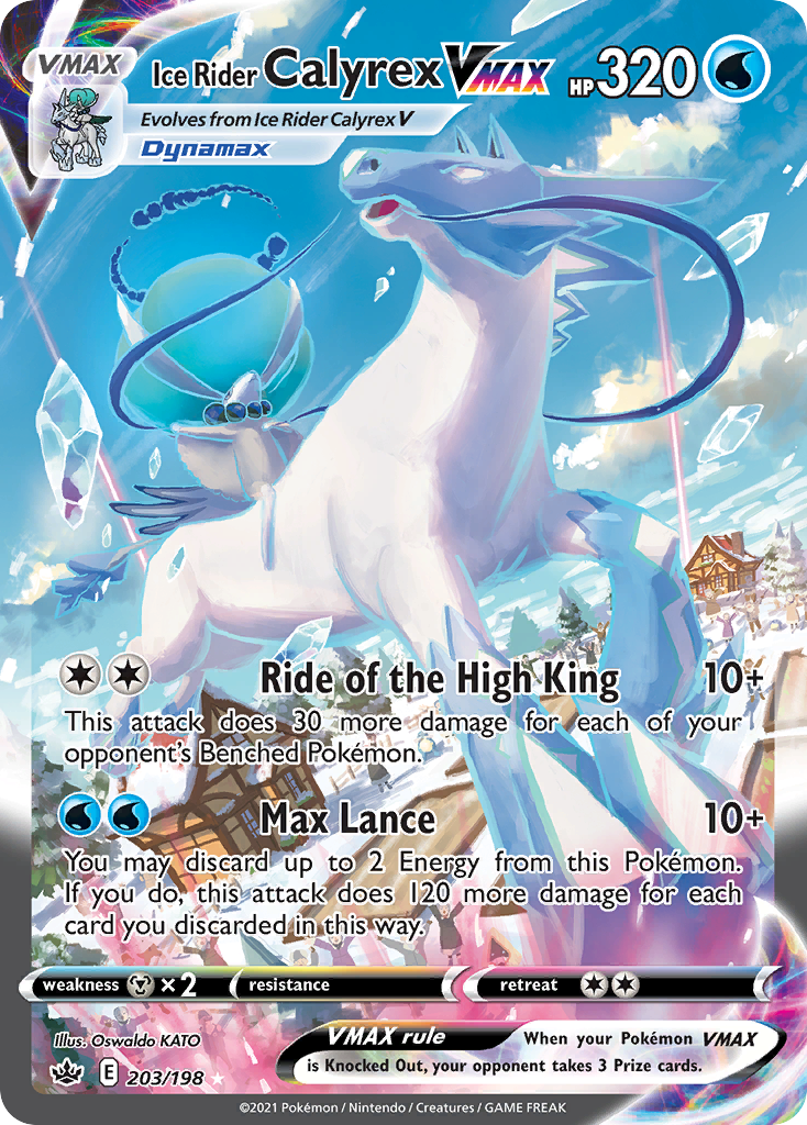 Ice Rider Calyrex VMAX card front