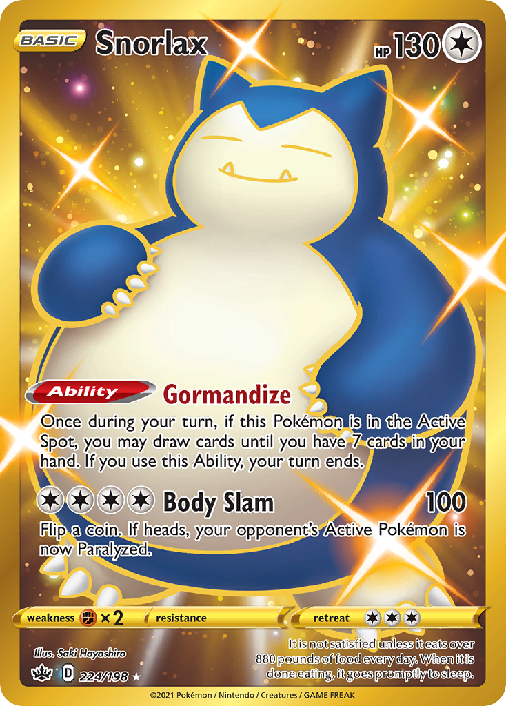 Snorlax card front