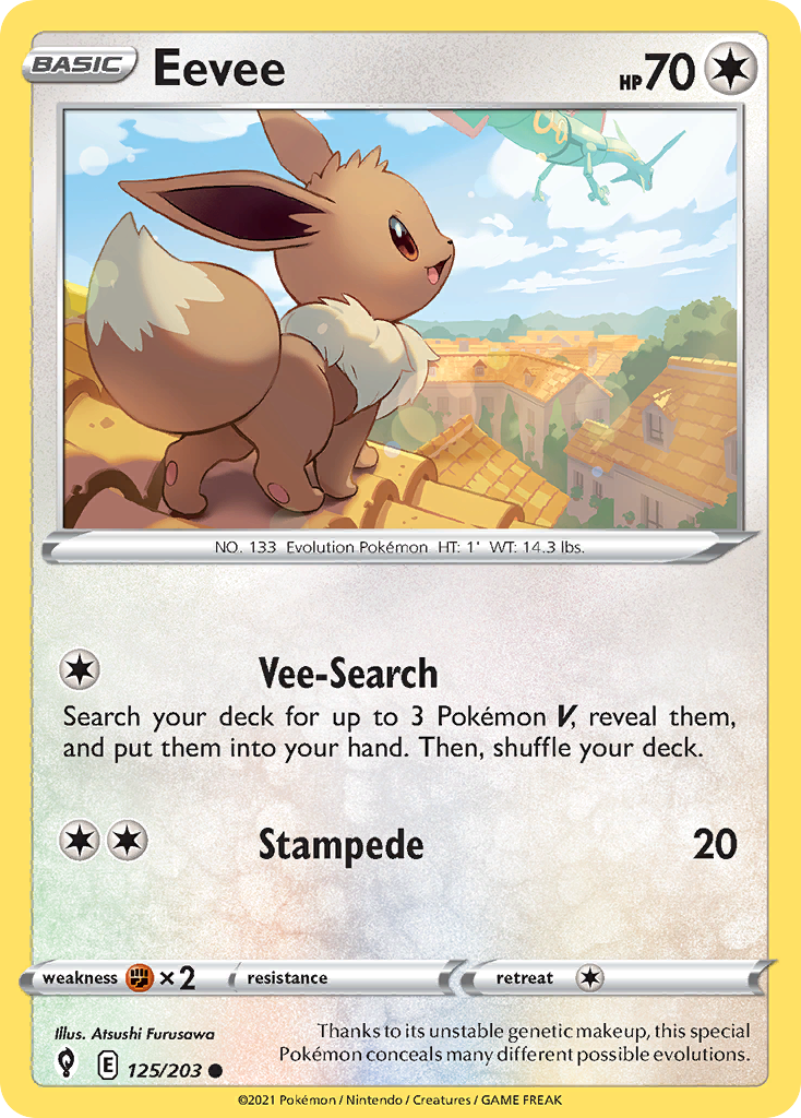 Eevee card front