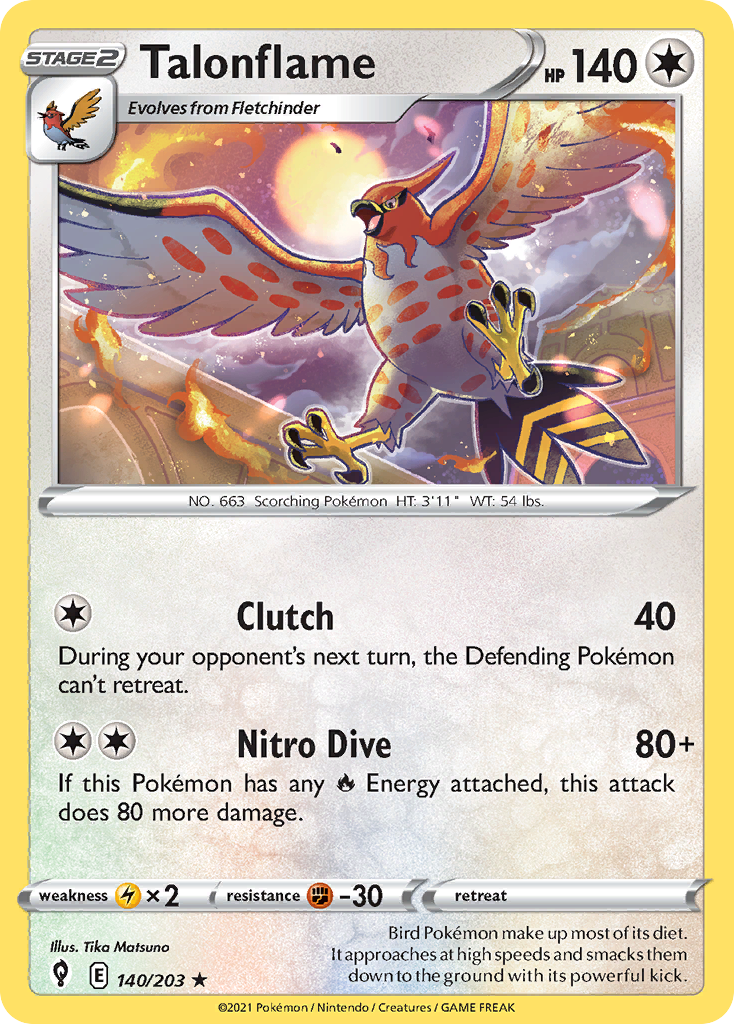 Talonflame card front