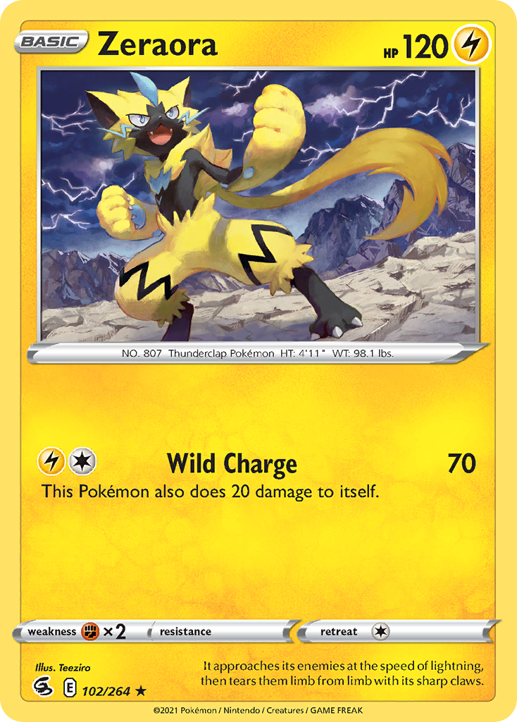 Zeraora card front
