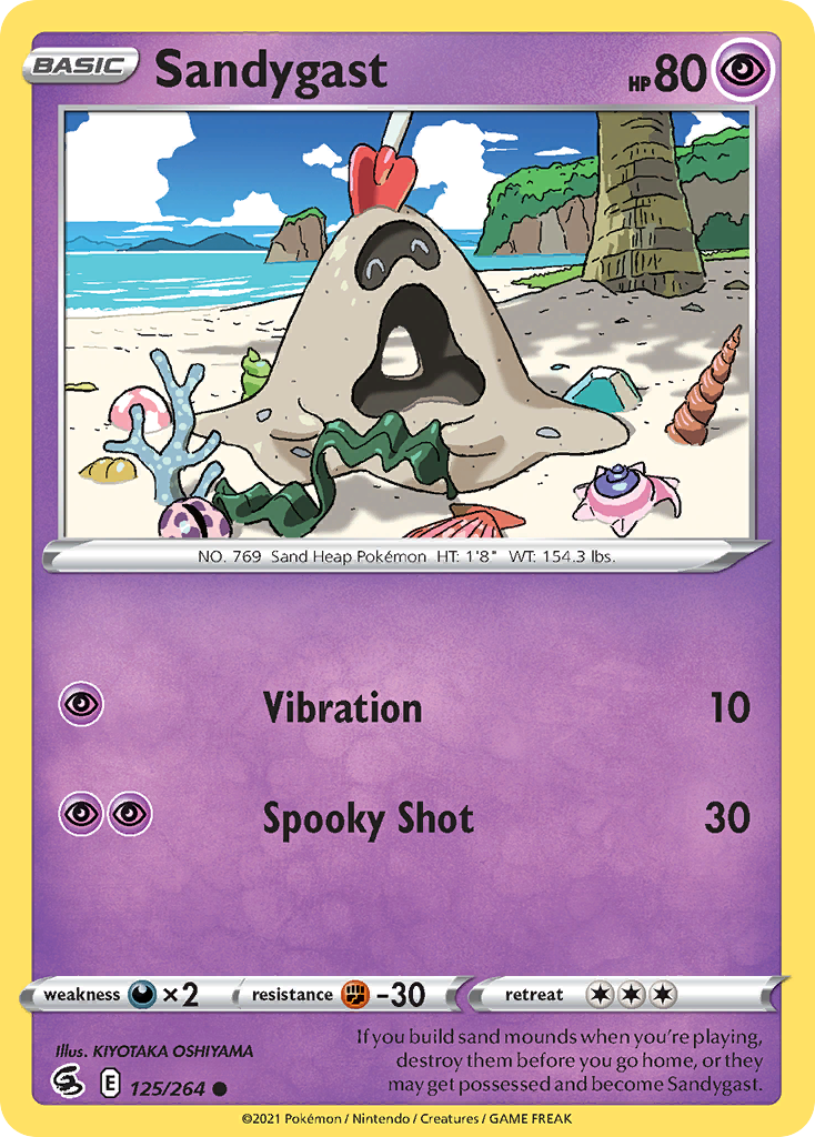 Sandygast card front