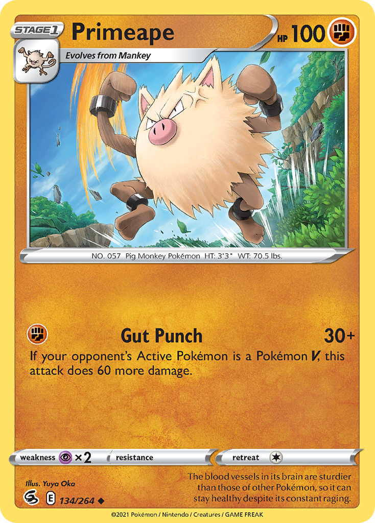 Primeape card front