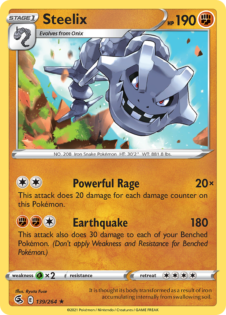 Steelix card front