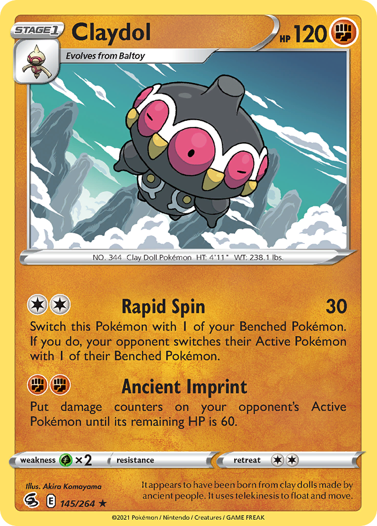 Claydol card front