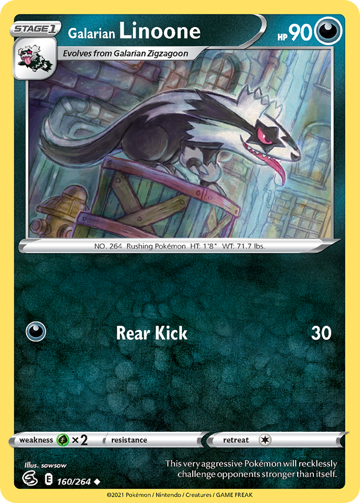 Galarian Linoone card front