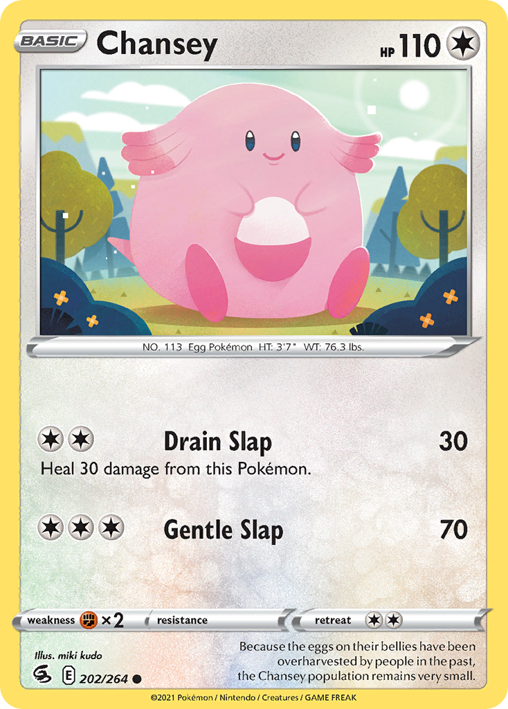 Chansey card front