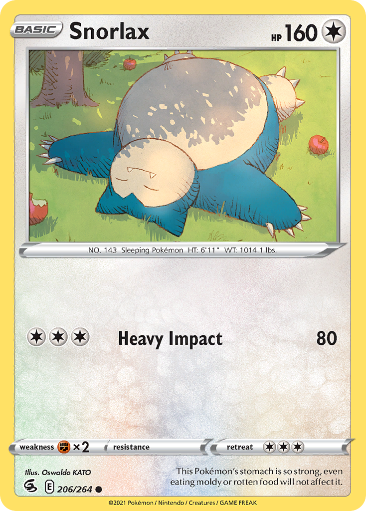 Snorlax card front