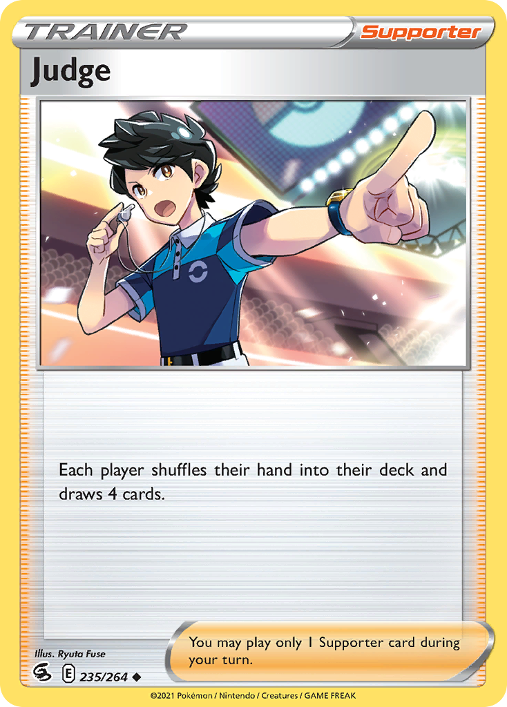 Judge card front