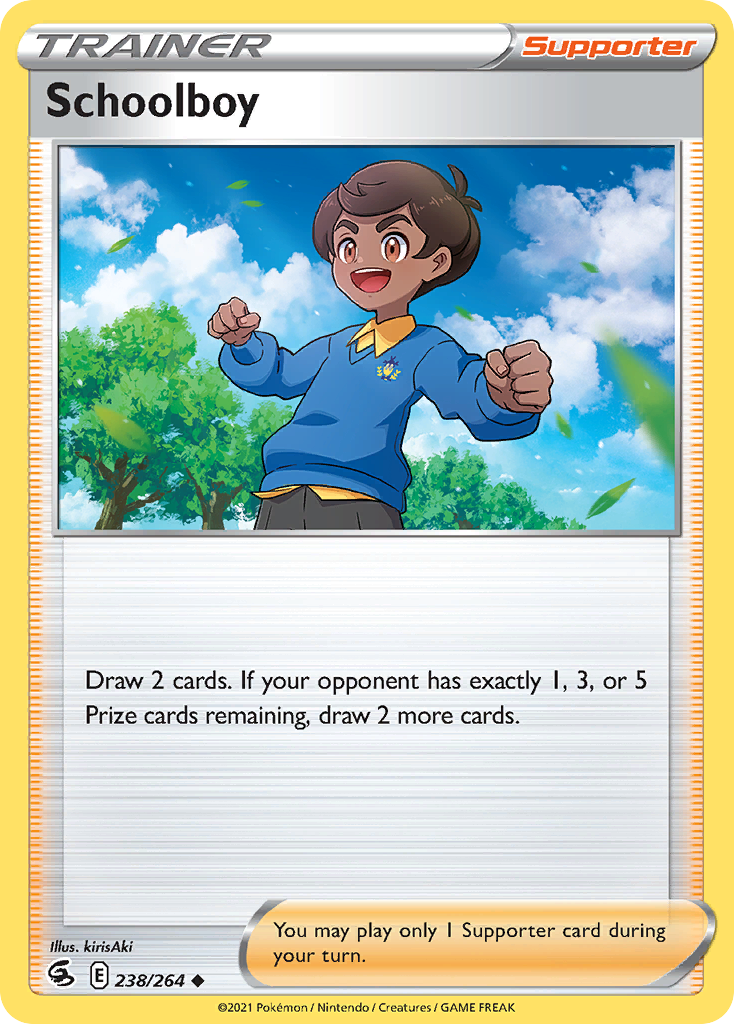 Schoolboy card front