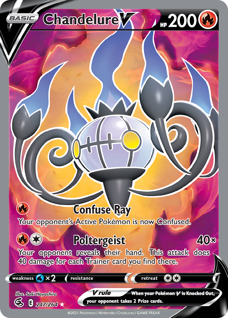 Chandelure V card front