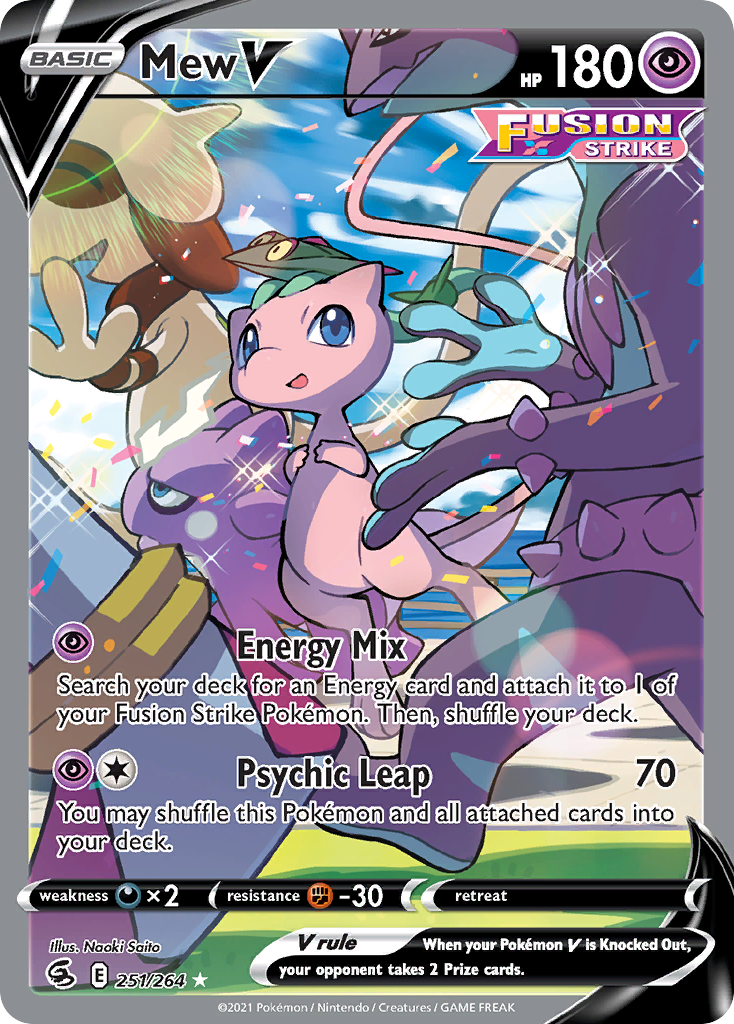 Mew V card front