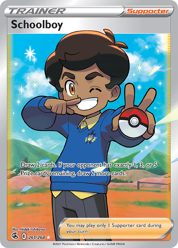 Schoolboy card front