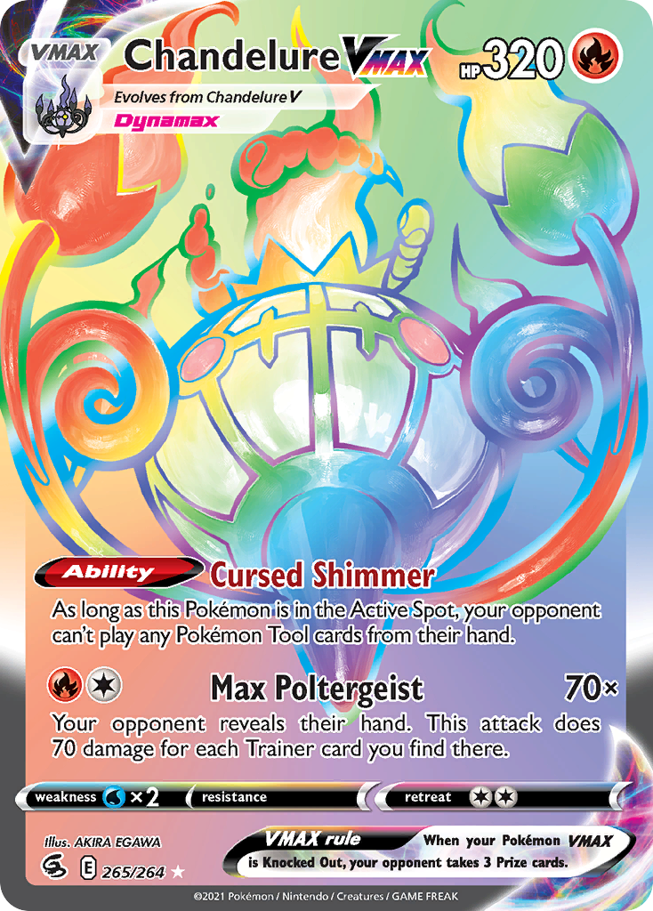 Chandelure VMAX card front