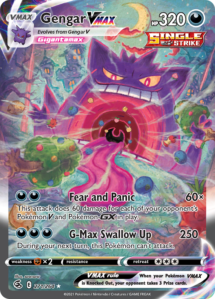 Gengar VMAX card front