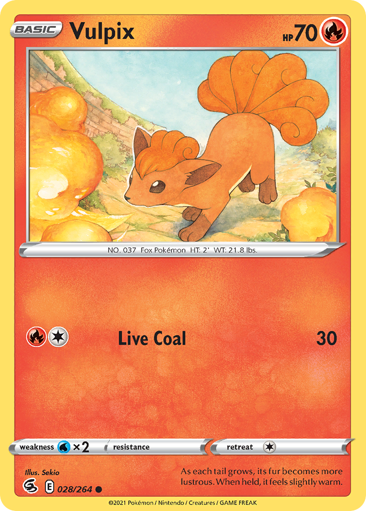 Vulpix card front