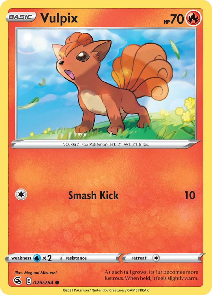 Vulpix card front