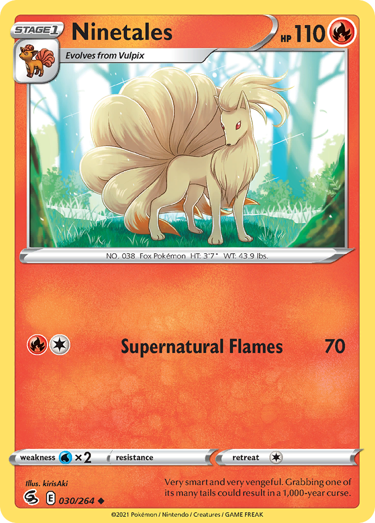 Ninetales card front