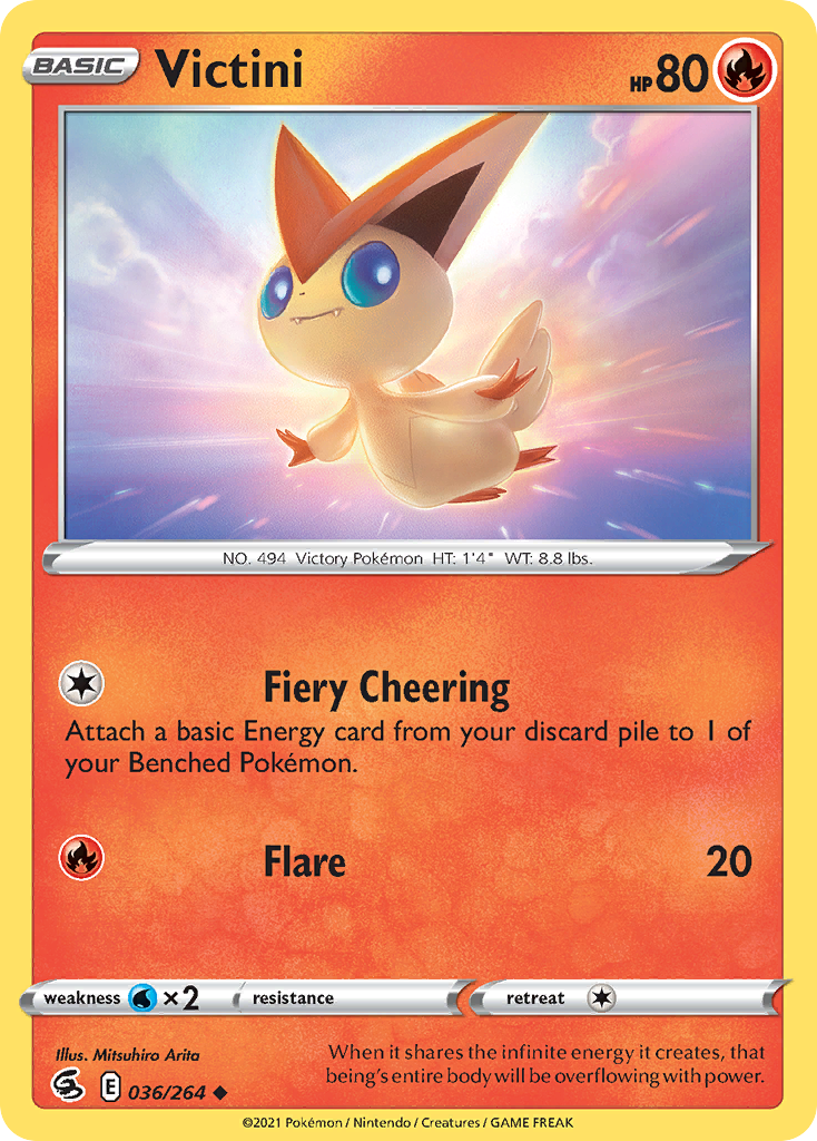 Victini card front